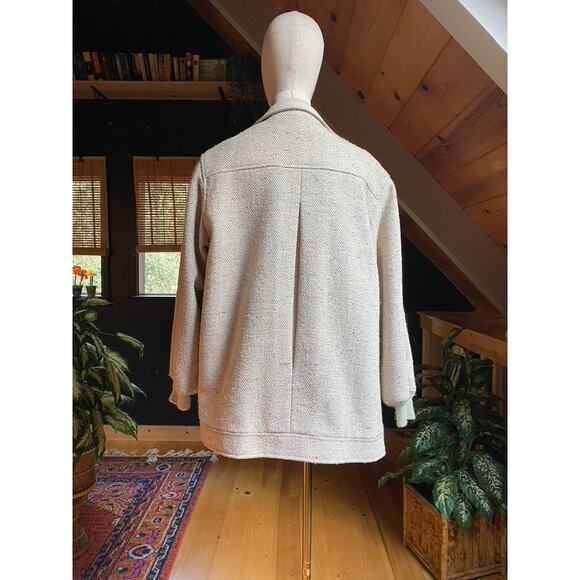 Vintage Wool Jacket Boucle Texture Cream - Picture 4 of 5
